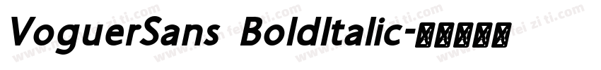 VoguerSans BoldItalic字体转换